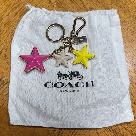 COACH STAR BAG CHARM KEY CHAIN WITH DUST BAG - Picture 8 of 10